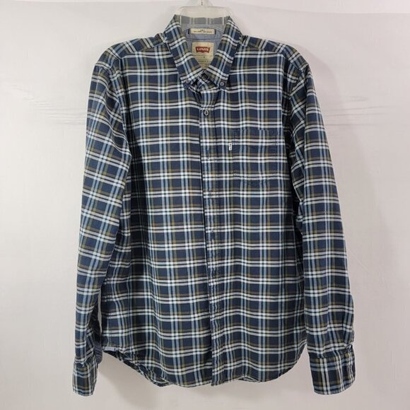 Levi’s Signature Slim Fit Men’s Outdoor Button Down Long Sleeve Shirt - Large - Picture 12 of 14